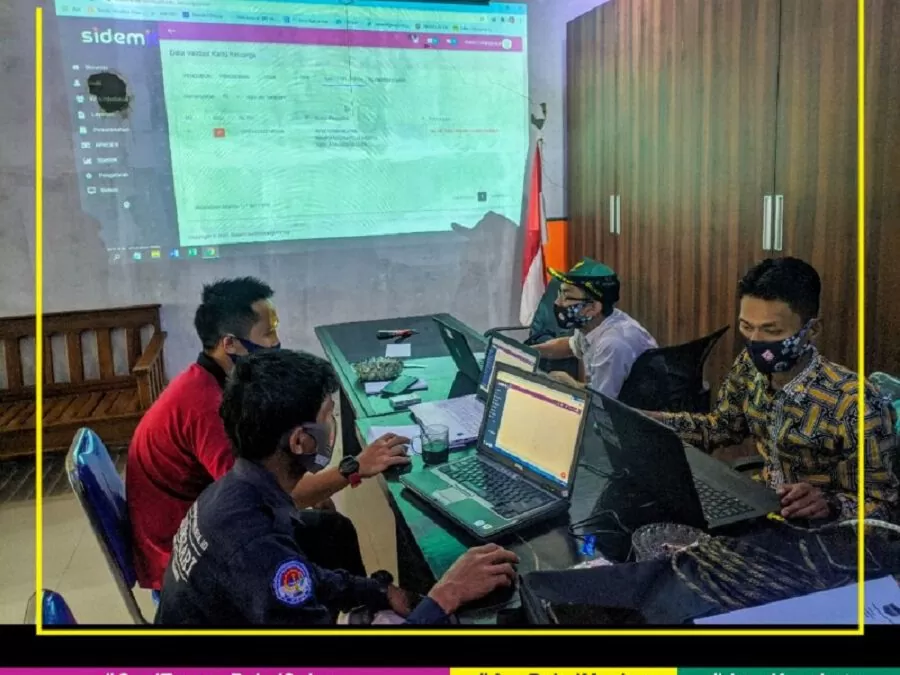 Kepala Wilayah lakukan Validasi Data Penduduk menggunakan SID